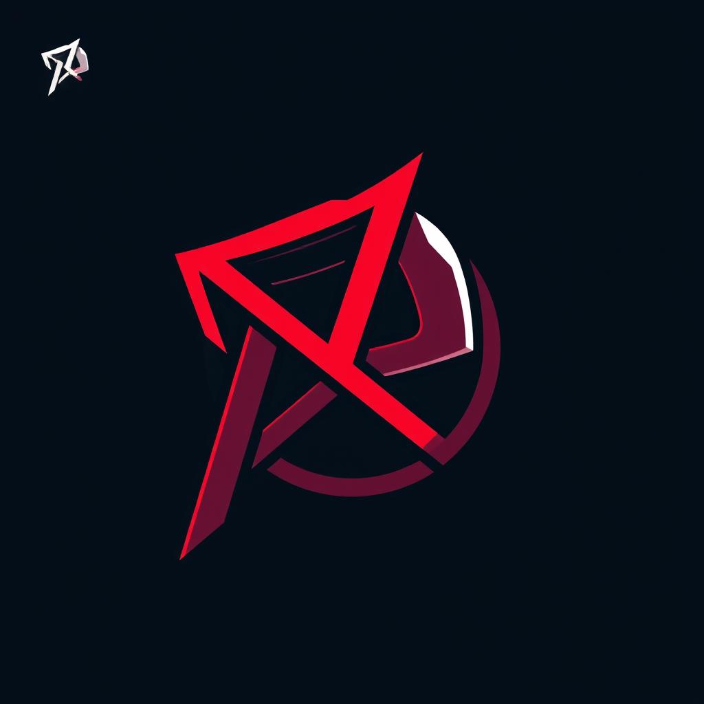 A vibrant and modern logo design for a gamer named 'Pulgahc' inspired by the game Valorant