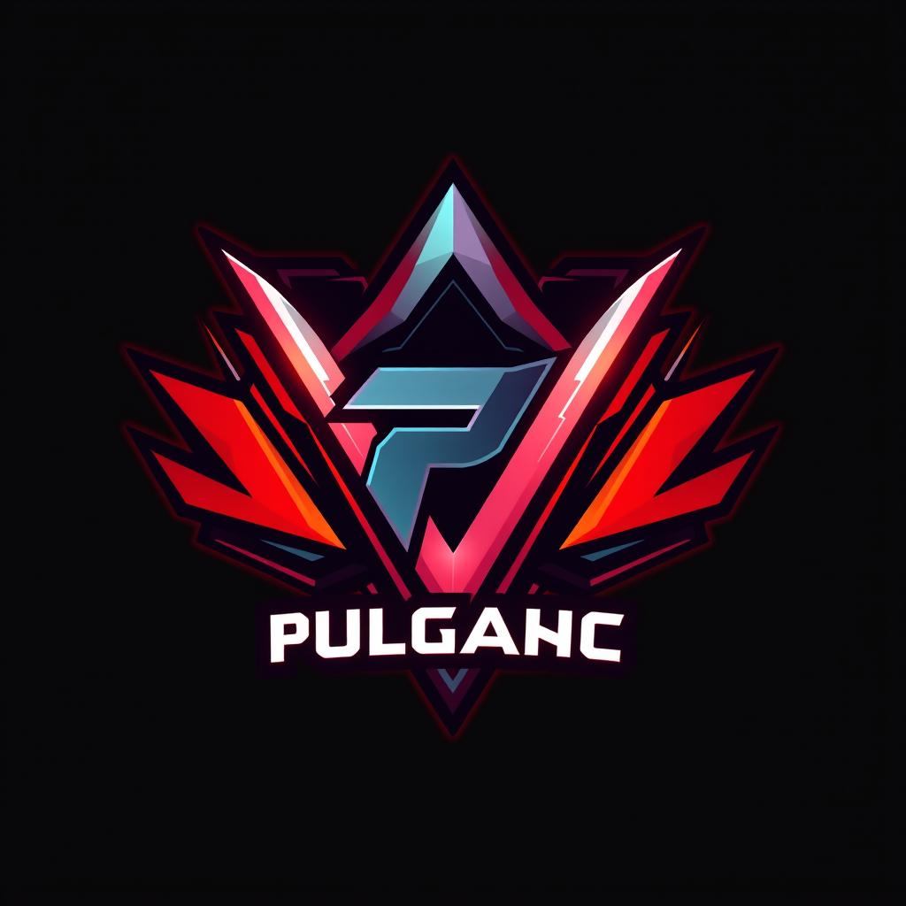 A logo design for a gamer, themed around Valorant