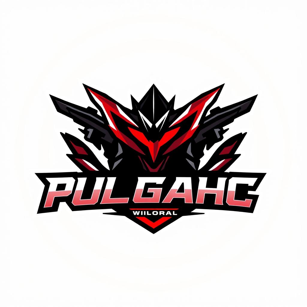 A dynamic logo design inspired by the theme of 'Pulgahc,' incorporating elements related to the popular game Valorant