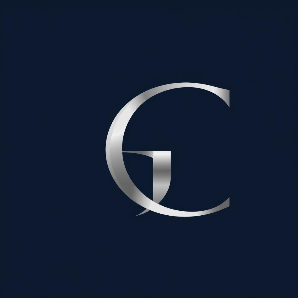 A modern and elegant logo design for the letters 'GC'