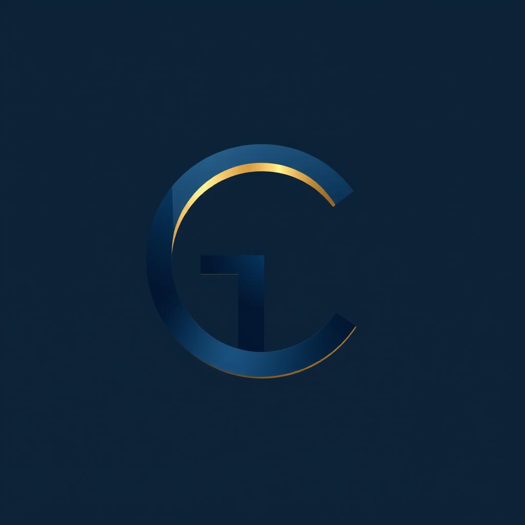 A modern and elegant logo design for the letters 'GC'