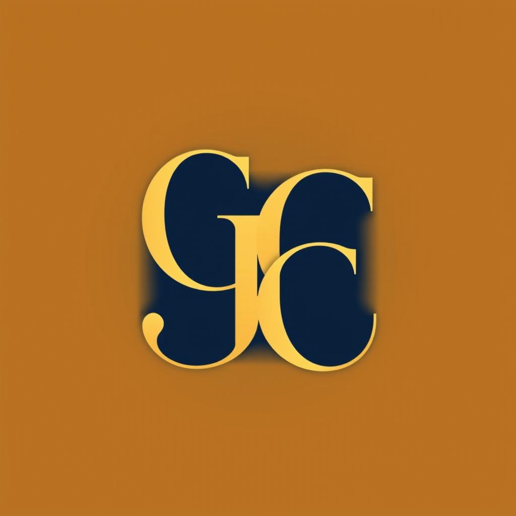 A logo design for the initials 'GC' that is elegant and has a symbolic touch