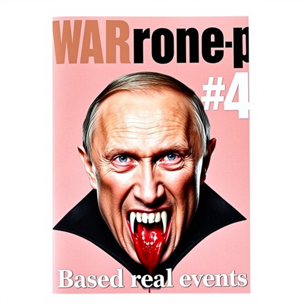 A magazine cover with the title 'WARone pu' written in bold uppercase English letters at the top
