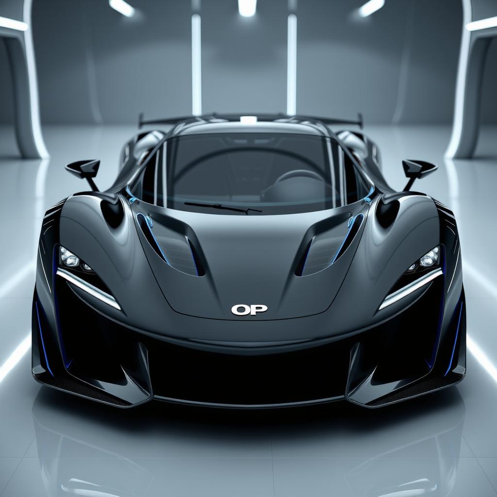 A captivating 3D view of a hyper sports car, highlighting its sleek and aerodynamic design