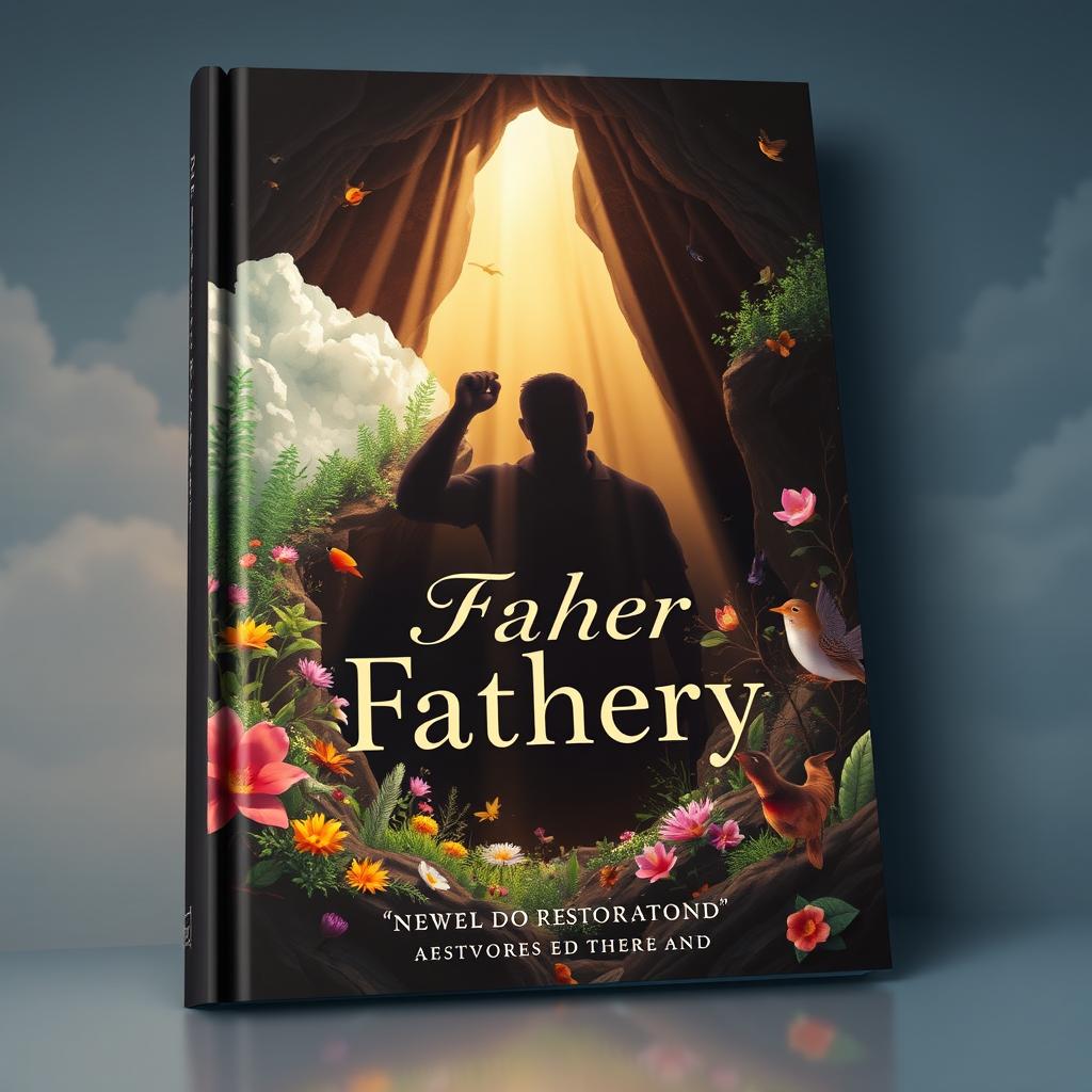A book cover featuring a realistic and animated scene of a shadowy figure of a man, representing his lost identity and struggles