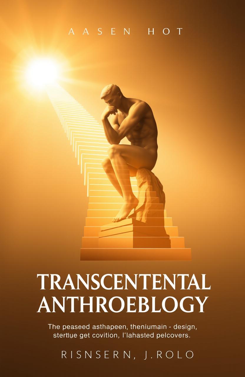 A captivating book cover design that represents the theme of Transcendental Anthropology based on the Philosophy of Leonardo Polo