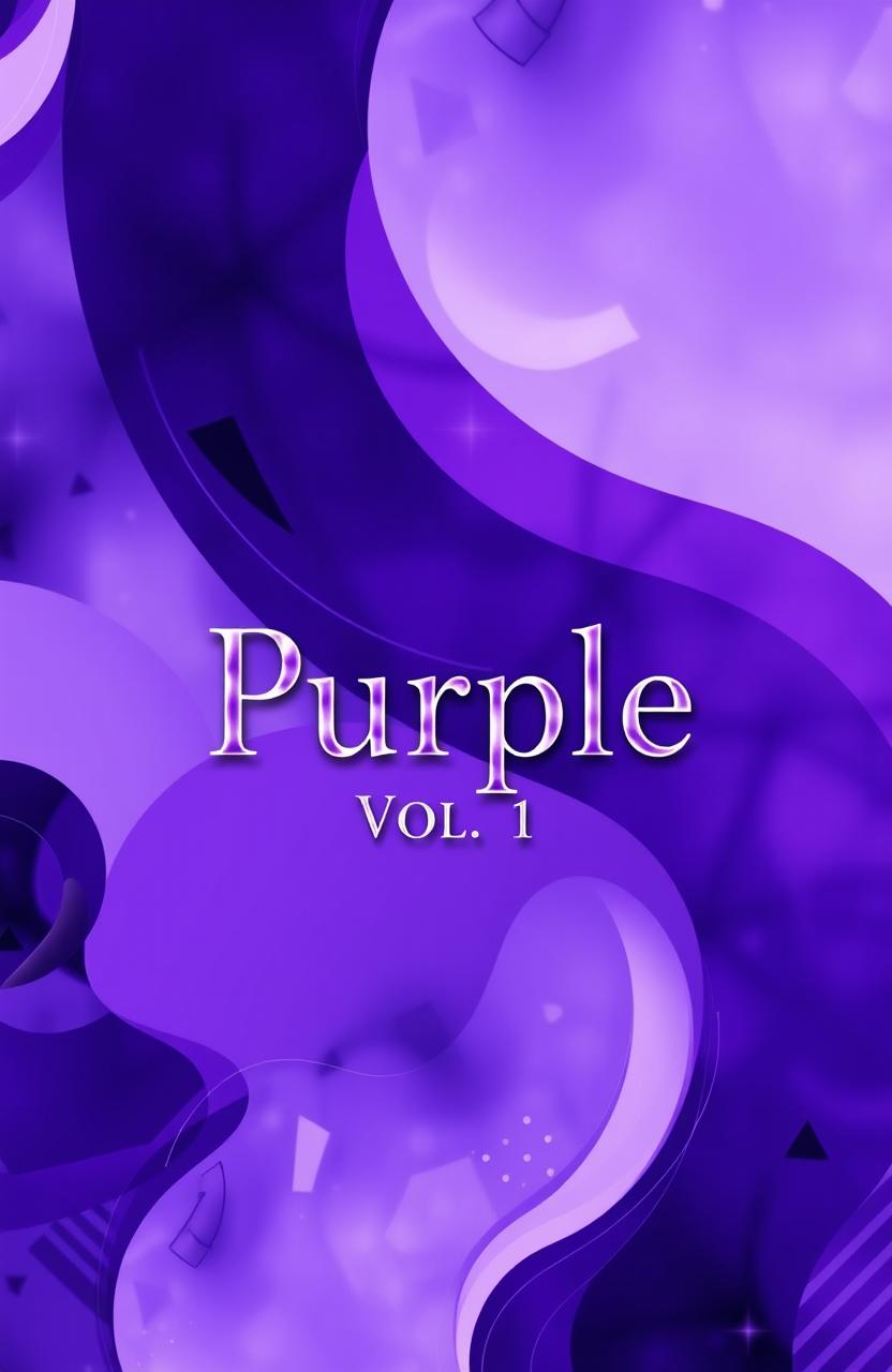 A visually striking abstract cover design for a book titled 'Purple Vol