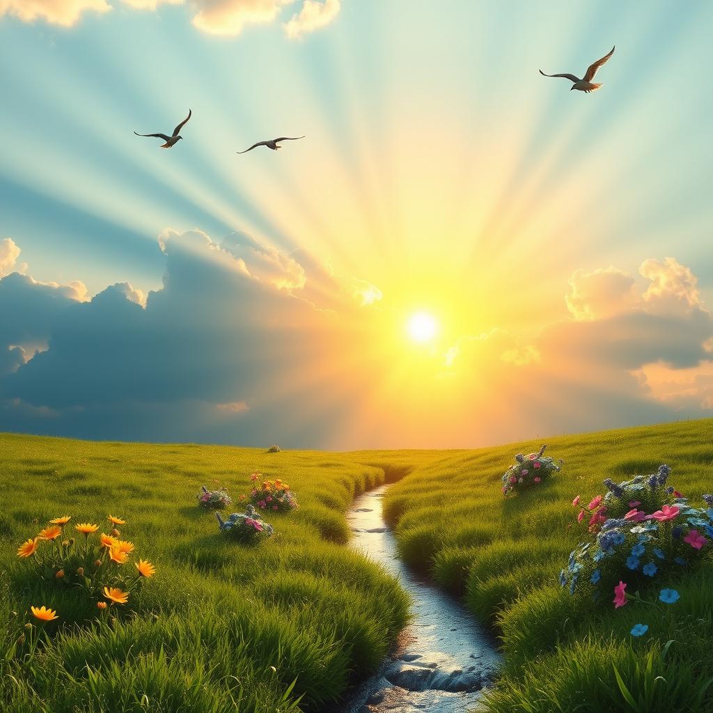 Serene Sunrise: A Vision of New Beginnings and Hope