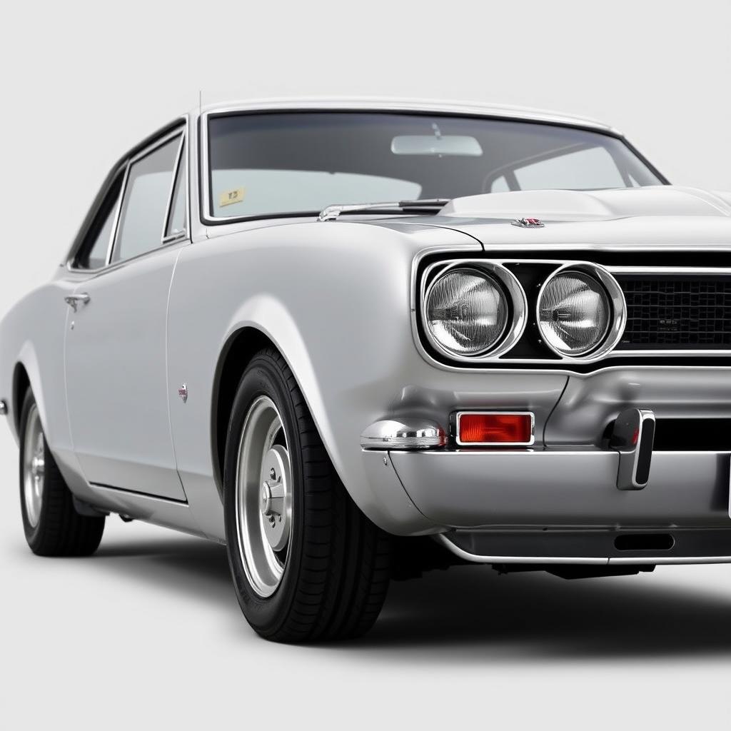 A classic 1969 Nissan Skyline GT-R, showcasing an elegant and robust design