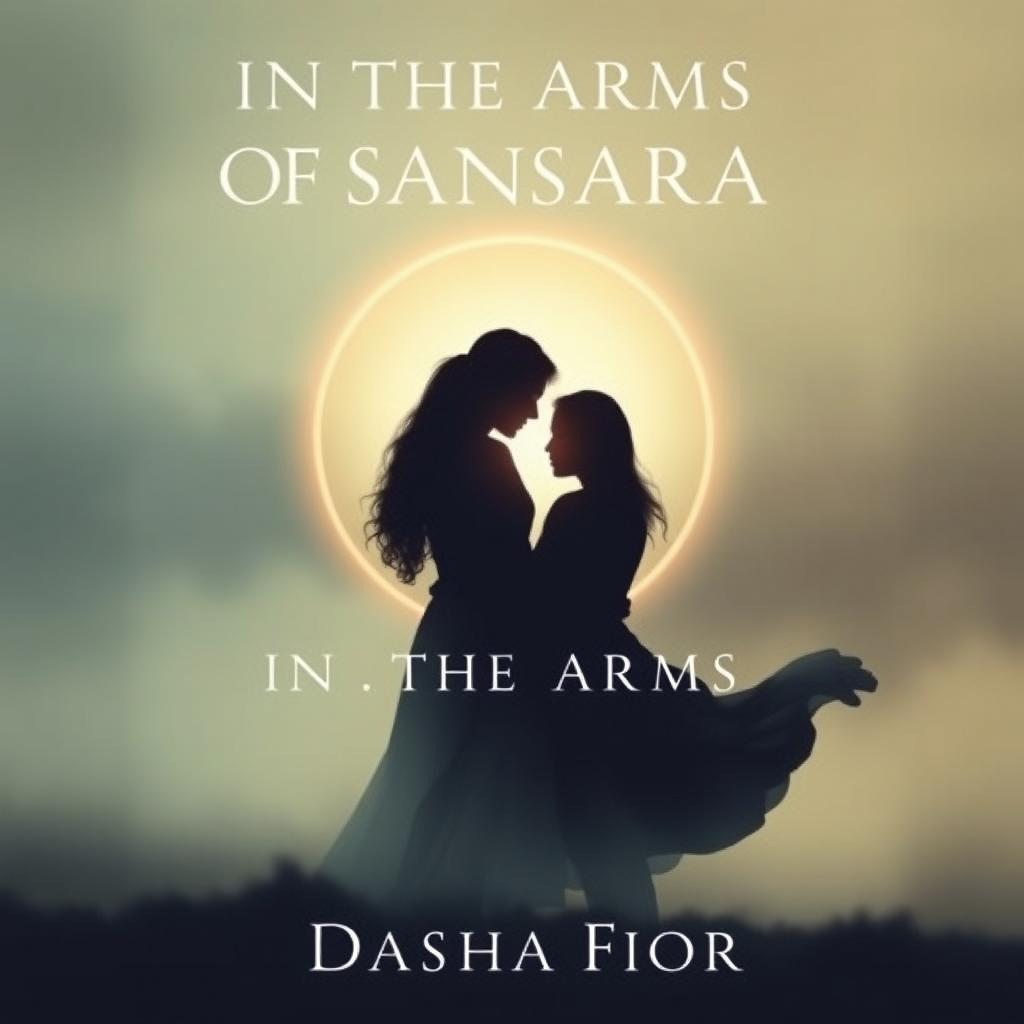 A minimalist and mystical book cover in the melodrama genre