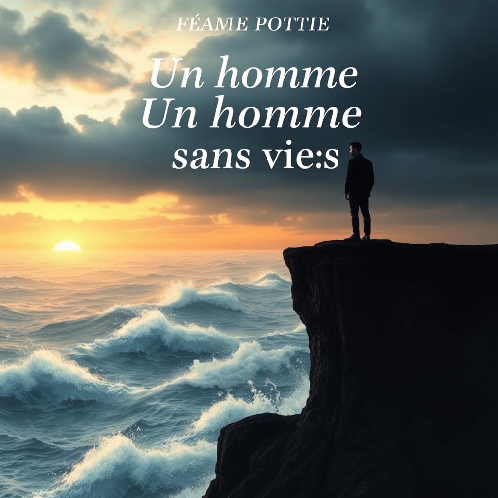 A book cover for a poetry collection titled 'Un homme sans voix'