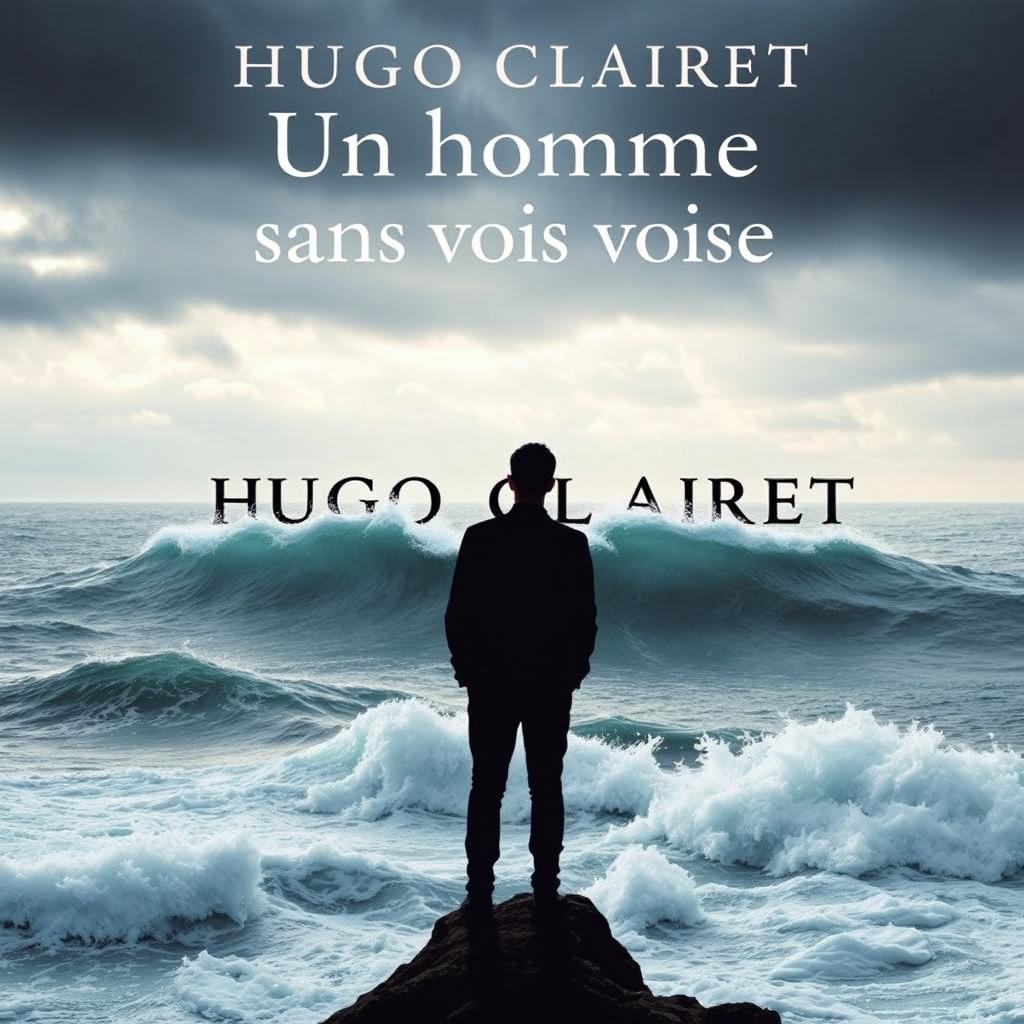 A book cover for a poetry collection titled 'Un homme sans voix'
