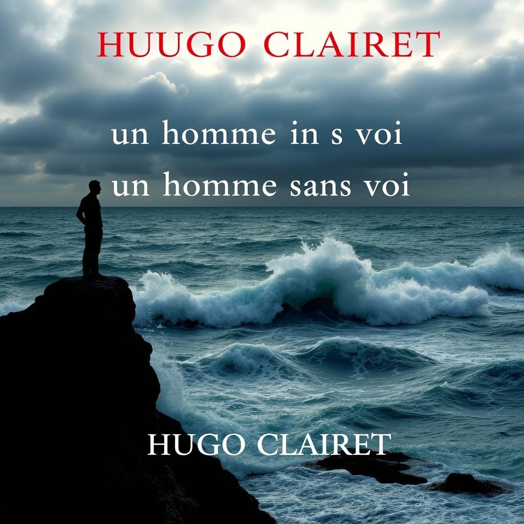 A book cover for a poetry collection titled 'un homme sans voi'
