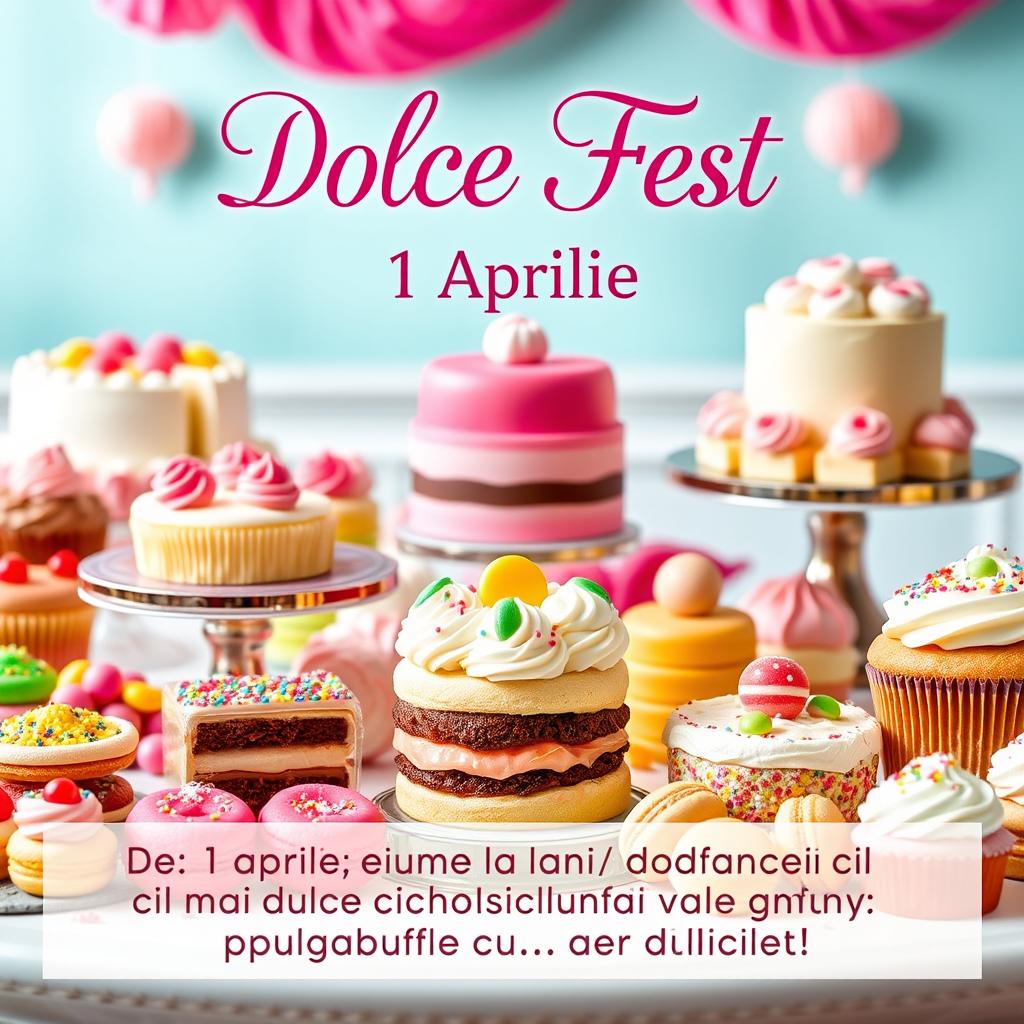 An enticing array of colorful desserts and pastries showcased beautifully on a lavish dessert table
