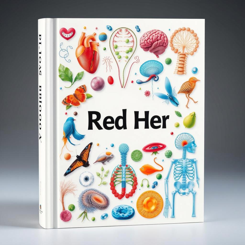 A visually engaging book cover for 'Biology'