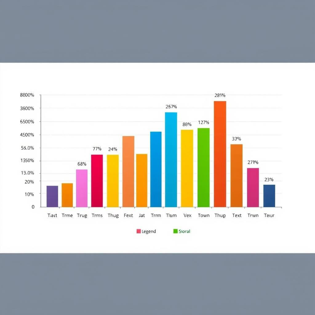 A visually appealing and informative bar chart designed for a presentation