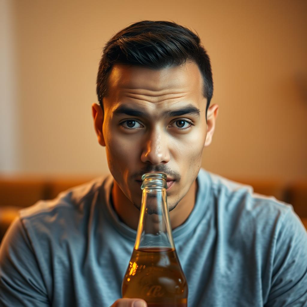 Intriguing Portrait: Emotive Expression & Creative Composition