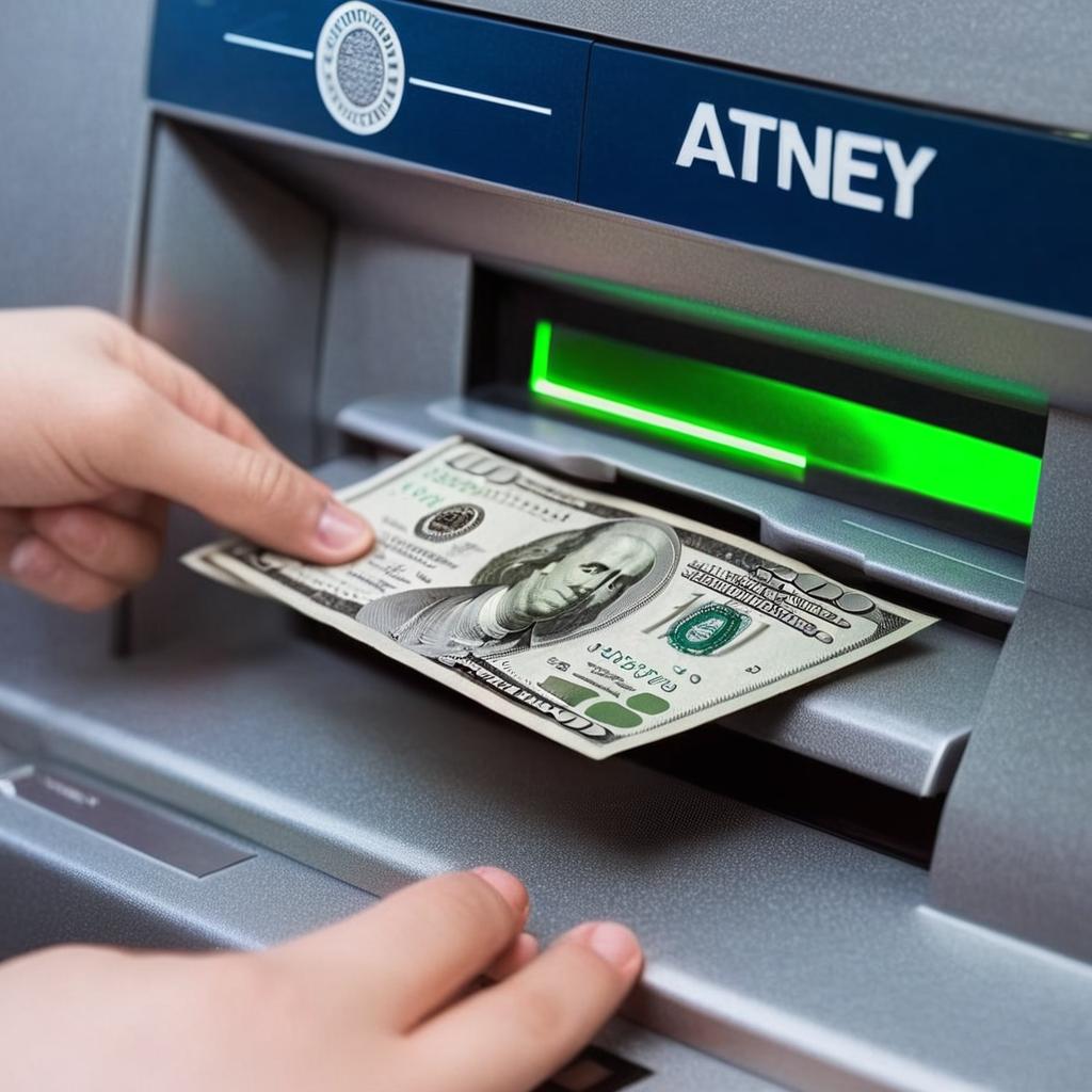 Modern Banking Convenience: ATM Scene in Action