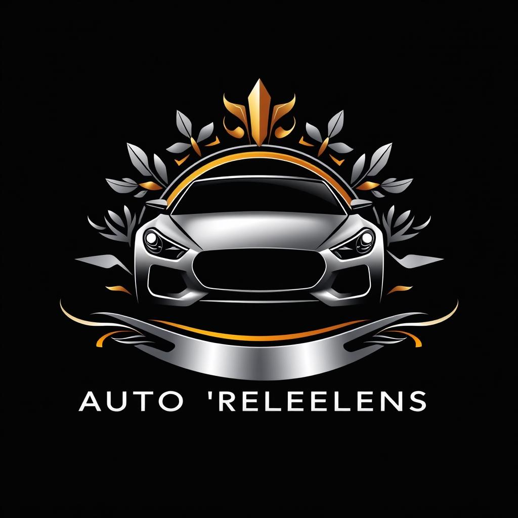 A sleek and modern logo design for a company specializing in car accessories and ornaments