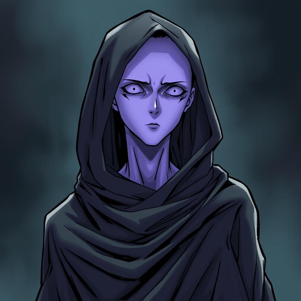 A creepy adult male mannequin figure in the distinct Bleach manga art style