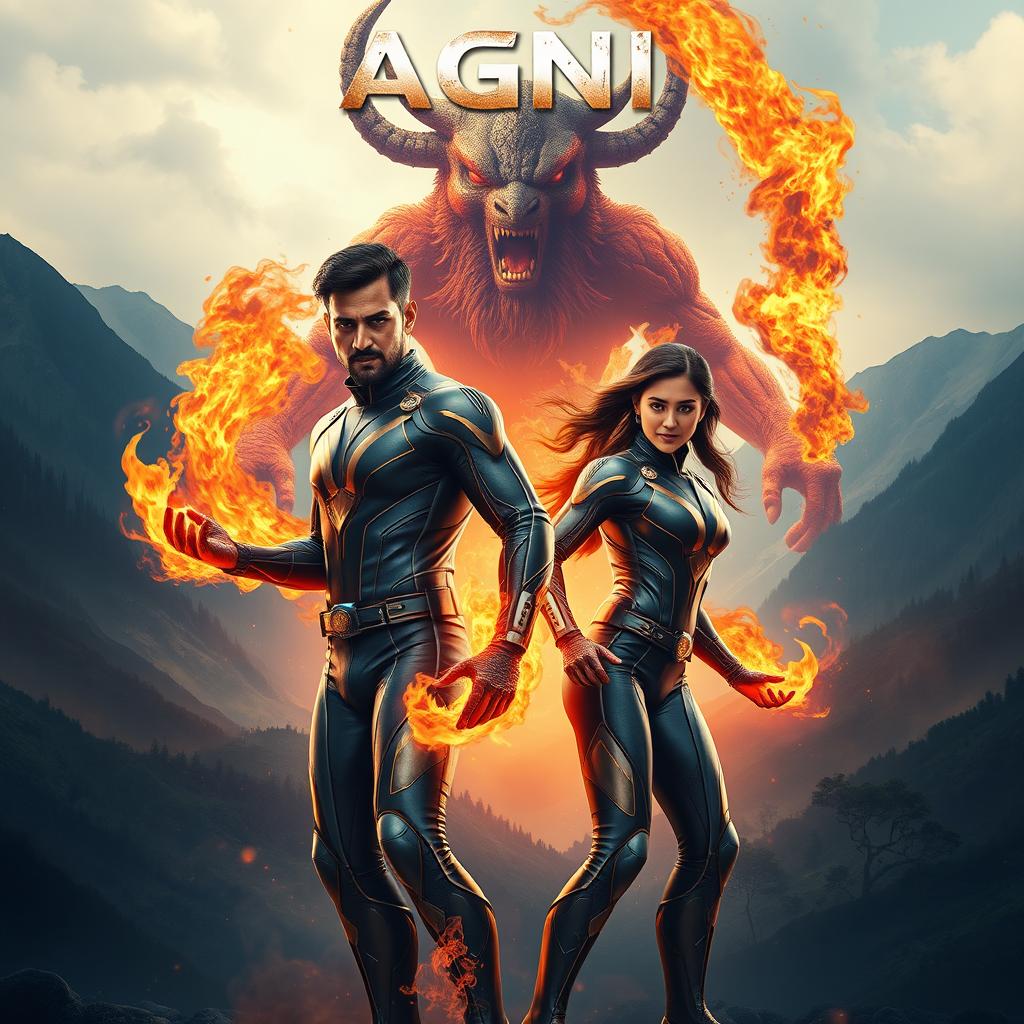 A cinematic action film poster titled 'AGNI'