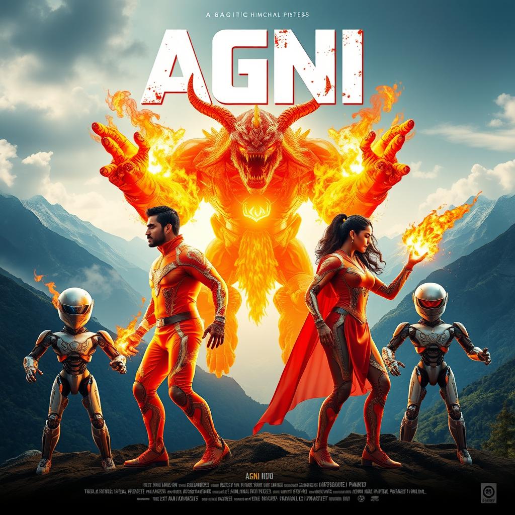 A cinematic action film poster titled 'AGNI'