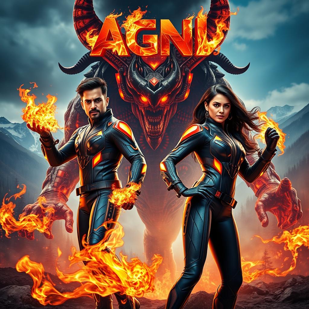 A cinematic action film poster titled 'AGNI'