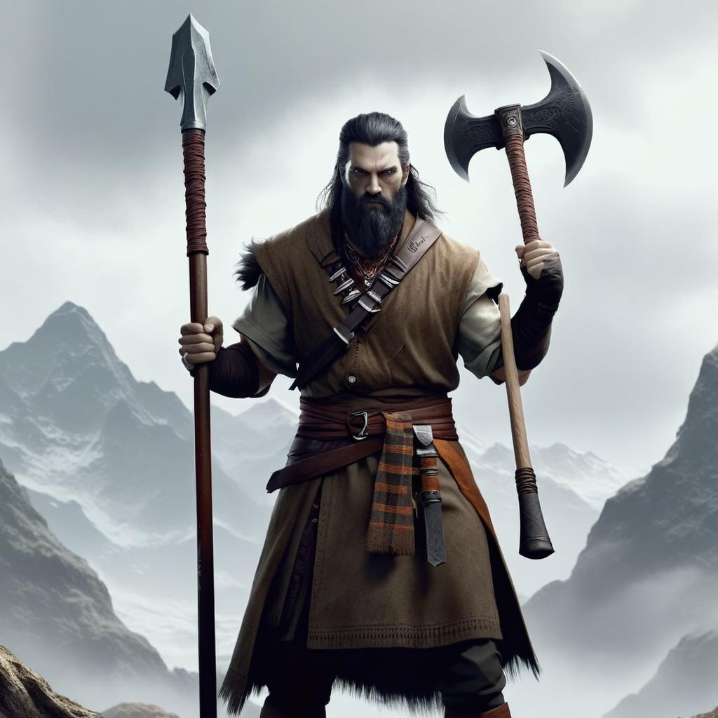 Remove one right hand and change the axe