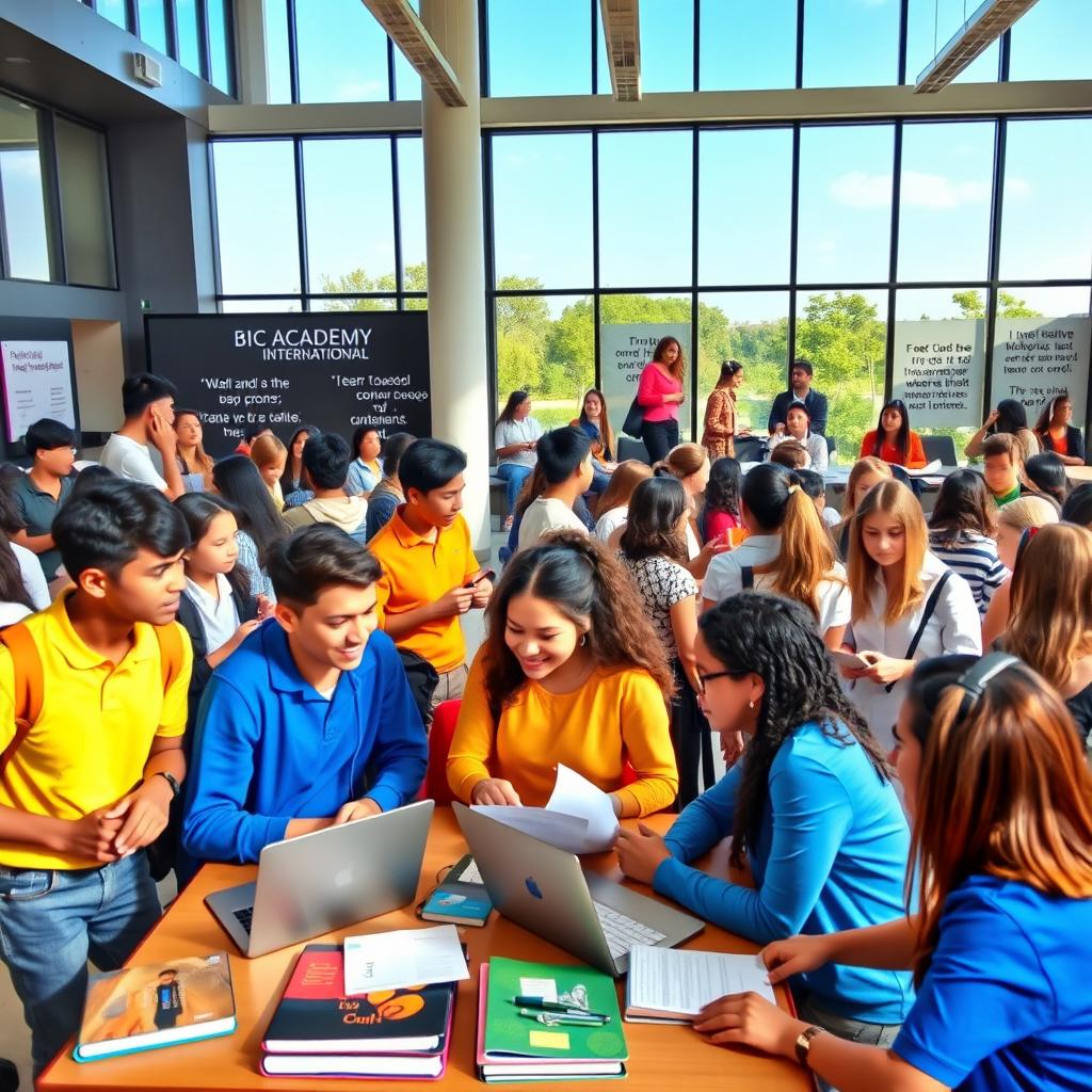 An energetic and dynamic scene at the BIC Academy International campus