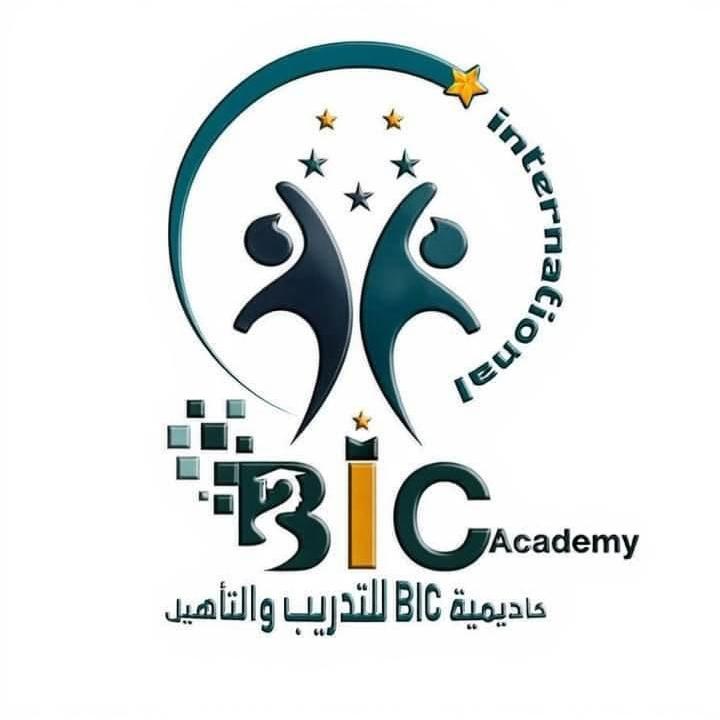 A logo design for an educational institution called 'BIC Academy International'