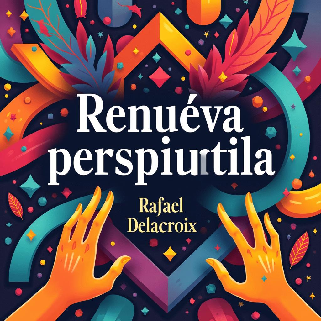 A vibrant and eye-catching clickbait thumbnail design featuring a centered and bold title "Renueva perspectiva"