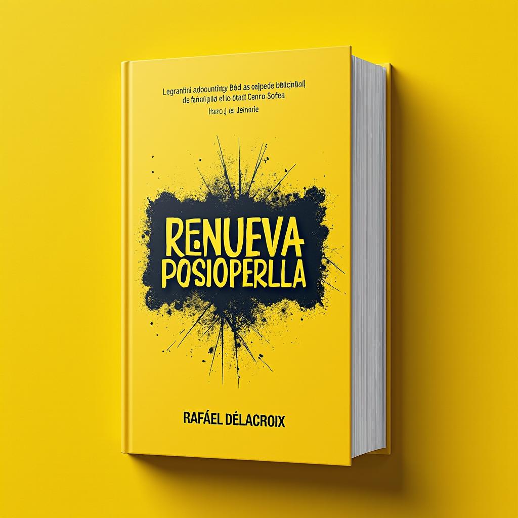 A visually striking clickbait thumbnail designed for a book titled 'Renueva perspectiva'