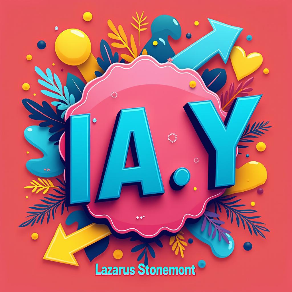 A vibrant clickbait thumbnail featuring the title 'IA y' prominently centered and in bold lettering