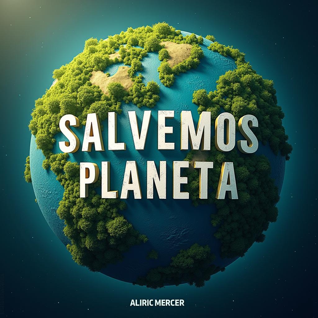 A clickbait thumbnail featuring the title 'Salvemos planeta' prominently and centered in bold, eye-catching typography