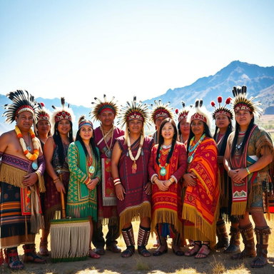 Celebrating Native American Heritage: A Vibrant Group Photo