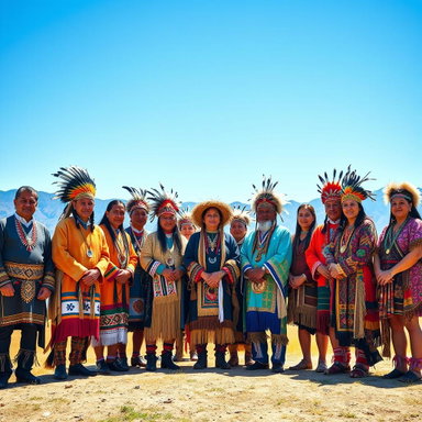 Celebrating Native American Heritage: A Vibrant Group Photo