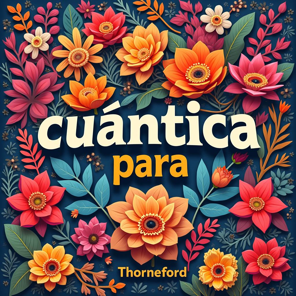 A vibrant and captivating clickbait thumbnail featuring the bold title ''cuántica para'' centered prominently on the thumbnail
