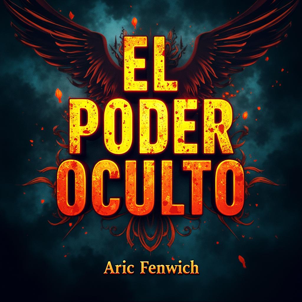 A captivating and engaging clickbait thumbnail design with a bold, centered title reading 'El poder oculto' in large, prominent font with an eye-catching color scheme