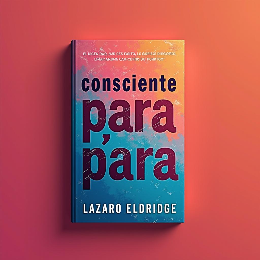 A visually striking clickbait thumbnail for a book cover titled 'Consciente para', which should be centered and bold, occupying a prominent position in the design
