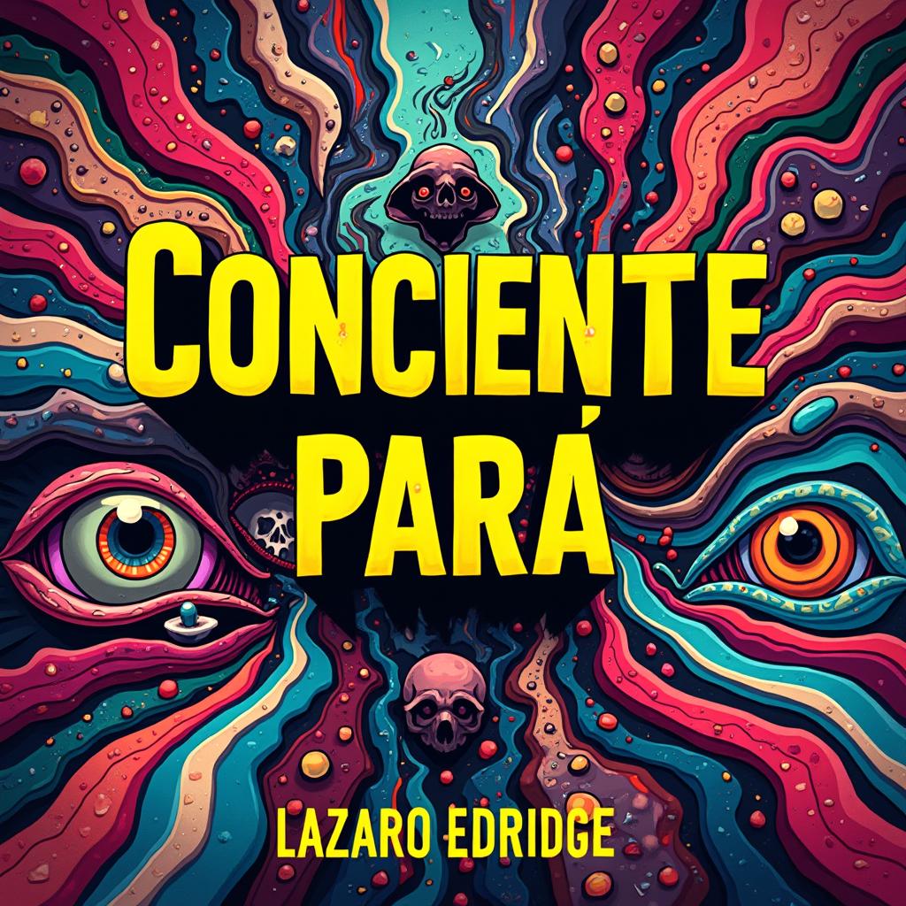 A vibrant and attention-grabbing clickbait thumbnail design featuring the title 'Consciente para' prominently centered and bold, easily readable