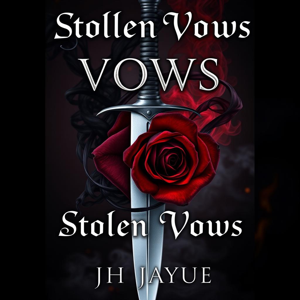A dark fantasy book cover titled 'Stolen Vows' by author 'JH Jayue