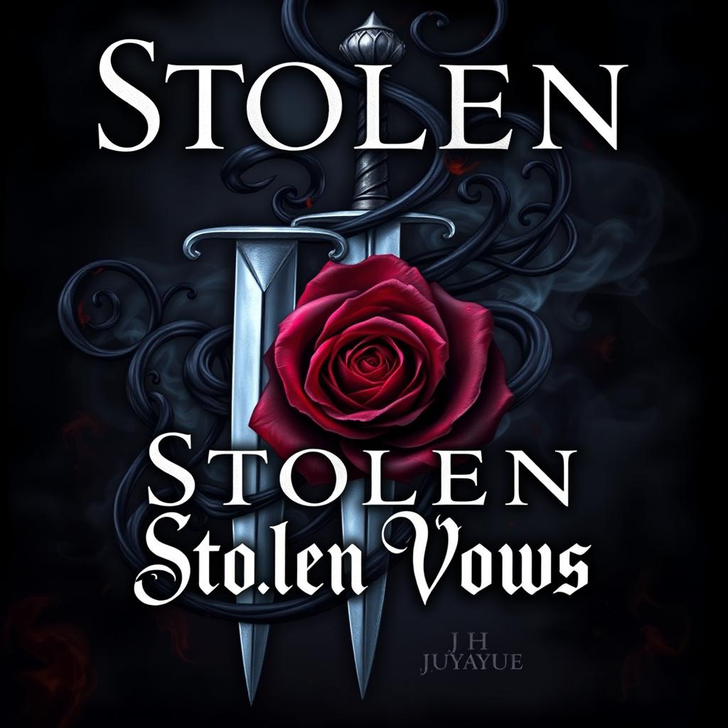 A dark fantasy book cover for 'Stolen Vows' by author JH Jayue