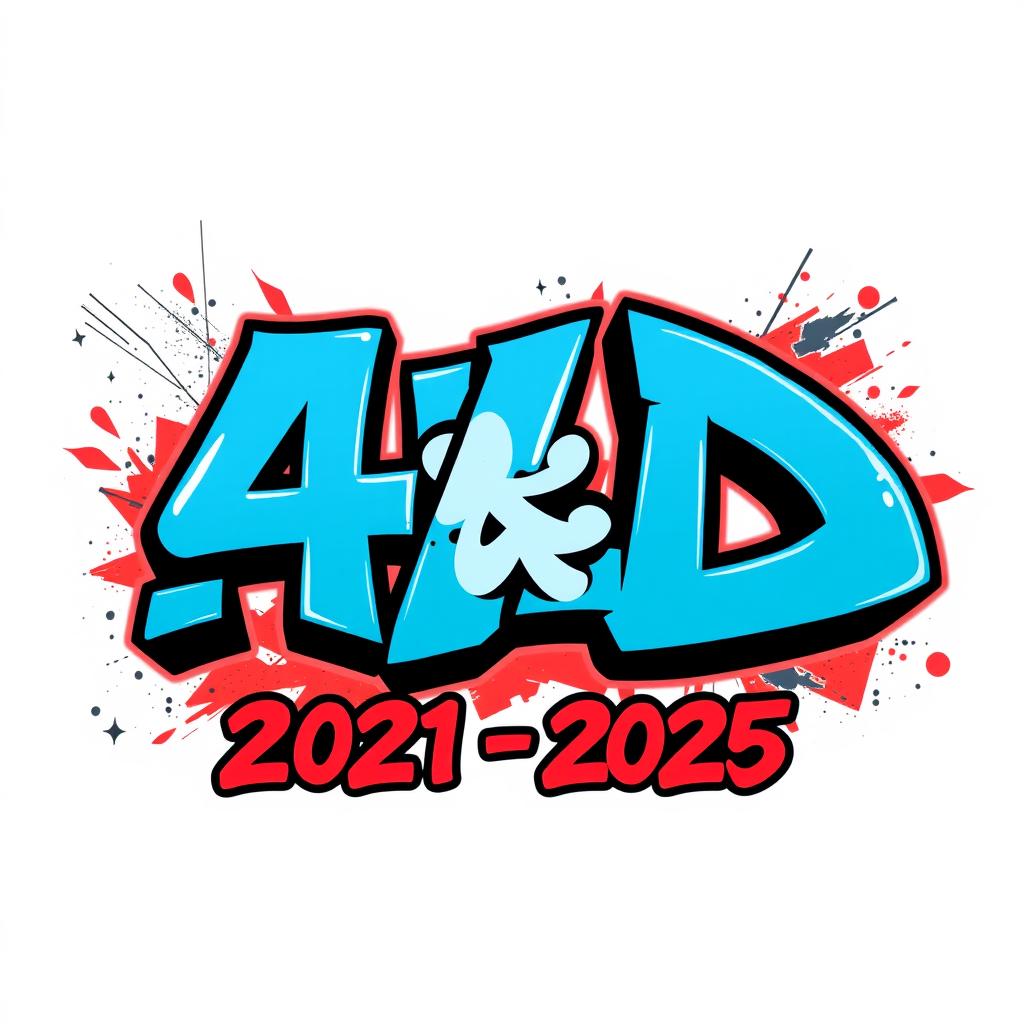 A stylish graffiti artwork featuring the text '4