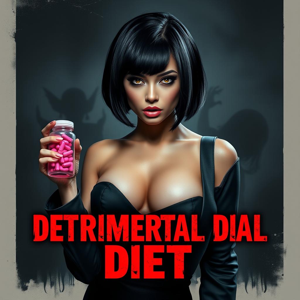 A horror movie poster for 'DETRIMENTAL DIET'