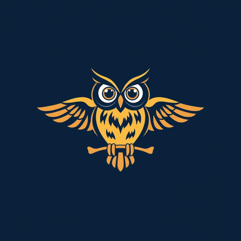 A sleek and modern logo featuring an owl, symbolizing wisdom and knowledge