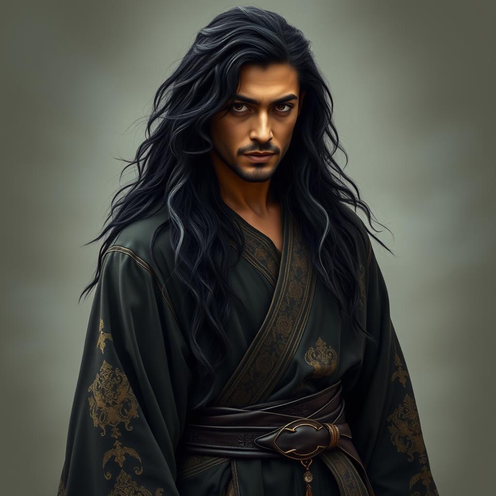 Imagine Nauria as a mystifying Iranian prince with charismatic presence