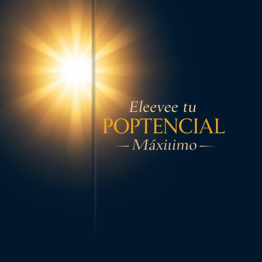 A minimalist and modern book cover design for the title 'Eleva tu Potencial al Máximo'