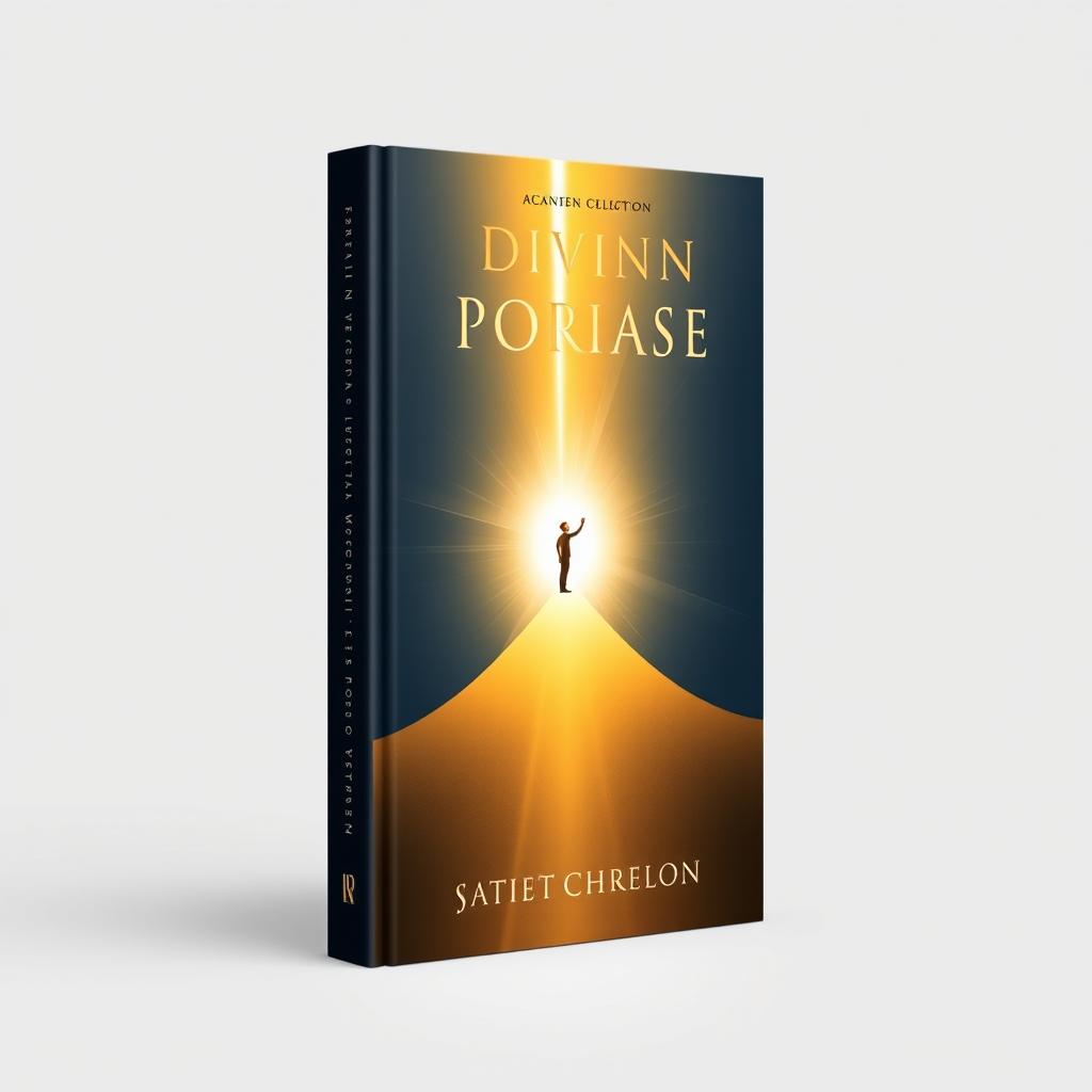 A minimalist and modern book cover design that radiates transformation, growth, and divine purpose