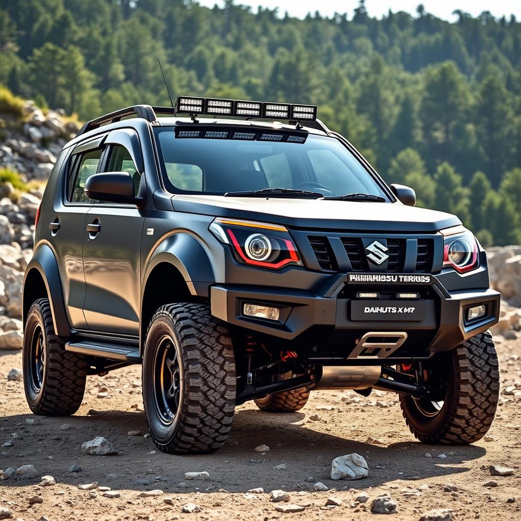 A customized 2024 Daihatsu Terios X M/T, showcasing its latest modifications