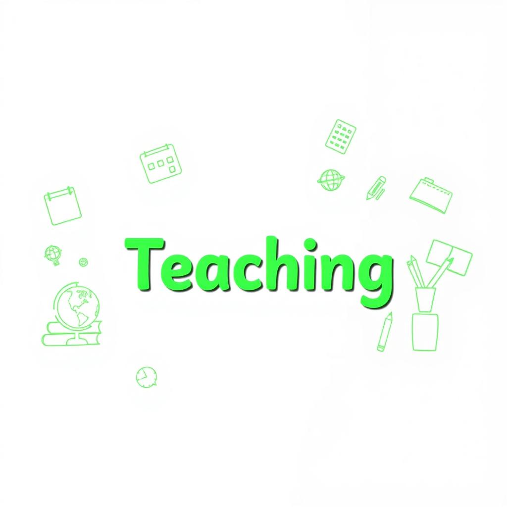 A clean, minimalist background for a Word document themed around teaching